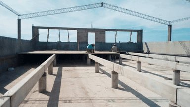 Vigas y Apoyos para Criaderos